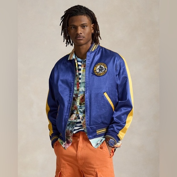 Polo Ralph Lauren Surf-Inspired Letterman Jacket - Picture 1 of 11